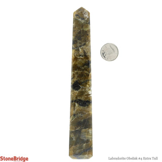 Labradorite Obelisk #4 Extra Tall - 90g to 149.9g    from Stonebridge Imports