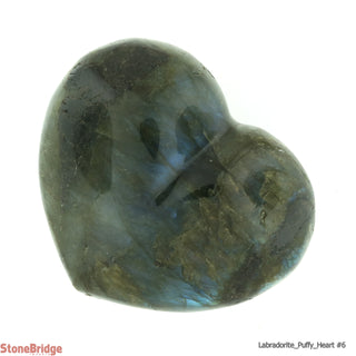 Labradorite High Flash Puffy Heart #4 - 1 3/4" to 2 3/4"    from Stonebridge Imports
