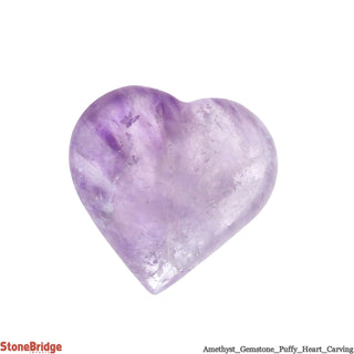 Amethyst Crystal Puffy Heart #2 - 1" to 2"    from Stonebridge Imports