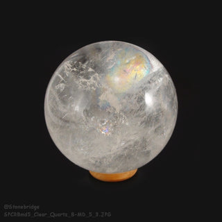 Clear Quartz B Sphere - Medium #5 - 3"    from Stonebridge Imports
