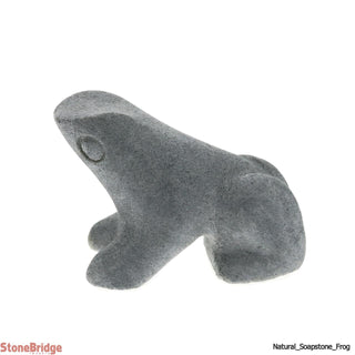 Frog Soapstone Carving Natural    from Stonebridge Imports