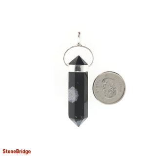 Obsidian Snowflake Double Terminated Pendant    from Stonebridge Imports