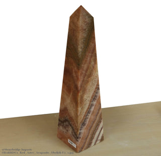 Red Aztec Aragonite Obelisk - Unique#1 - 50cm    from Stonebridge Imports