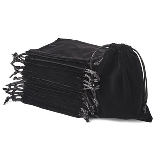Velvet Black Jewelry Bags -    from Stonebridge Imports