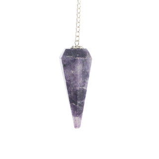 Lepidolite Pendulum 6 Facets & Bead    from Stonebridge Imports