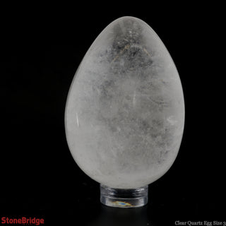 Clear Quartz Egg #3 - 100g to 140g    from Stonebridge Imports