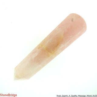 Rose Quartz A Pointed Massage Wand - Extra Large #1 - 2 1/2" to 3 3/4"    from Stonebridge Imports