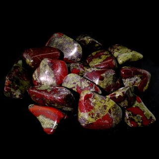 Dragon Blood Jasper Tumbled Stones    from Stonebridge Imports