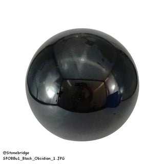 Black Obsidian Sphere - Small #2 - 2 1/4"    from Stonebridge Imports