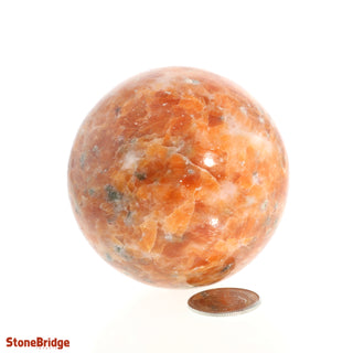 Calcite Orange Sphere - Small #1 - 2 1/4"    from Stonebridge Imports
