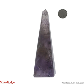 Amethyst Obelisk A #5 E Tall 4 1/2" to 7"    from Stonebridge Imports