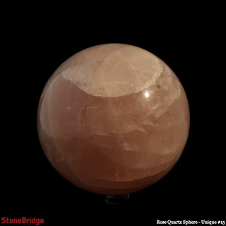 Rose Quartz Sphere U#15 - 3 3/4"    from Stonebridge Imports