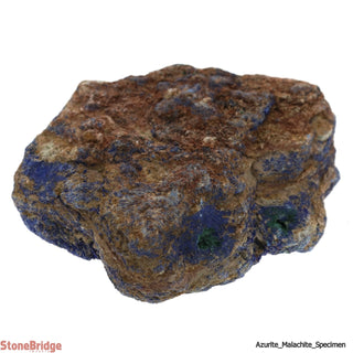 Azurite With Malachite Specimen #4 - 3" to 4 1/2"    from Stonebridge Imports