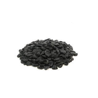 Black Tourmaline Tumbled Stones - Mini Mini   from Stonebridge Imports