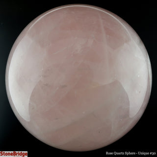 Rose Quartz Sphere U#30 - 4 3/4"    from Stonebridge Imports