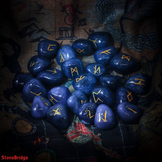 Onyx Blue Runes Set    from Stonebridge Imports