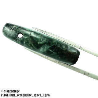Seraphinite Slice Pendant - type 2 - side drilled    from Stonebridge Imports