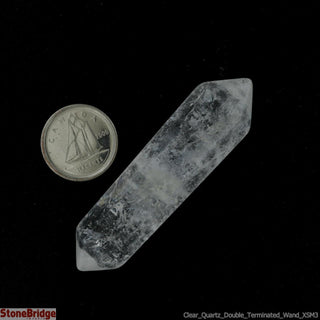 Clear Quartz A Double Terminated Massage Wand - Extra Small #2 - 2" to 3"    from Stonebridge Imports