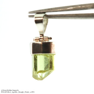 Apatite Rough Point Sterling Silver Pendant - 1/4" to 2/3"    from Stonebridge Imports