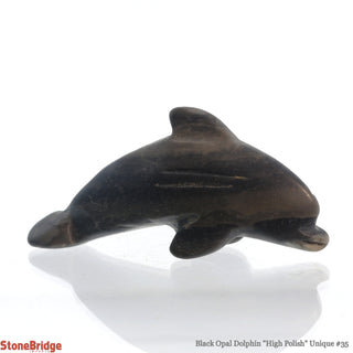Black Opal Dolphin  Polish U#35    from Stonebridge Imports