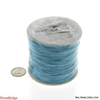 Blue Cotton Waxed Cord - 1mm - 1 roll of 100m    from Stonebridge Imports
