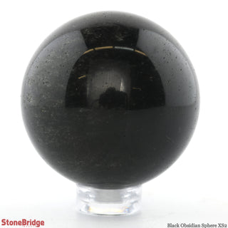 Black Obsidian Sphere - Extra Small #2 - 1 3/4"    from Stonebridge Imports