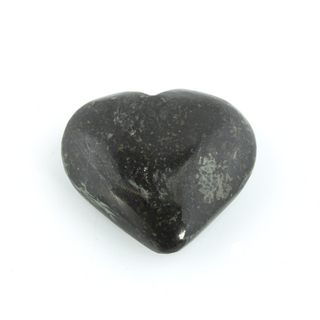 Nuummite Heart #4 - 1 3/4" to 2 3/4"    from Stonebridge Imports
