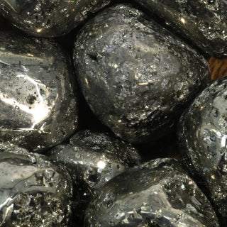 Pyrite Geode Tumbled Stones    from Stonebridge Imports