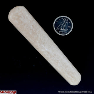 Moonstone Cream Rounded Massage Wand - Small #2 - 2 1/2" to 3 1/2"    from Stonebridge Imports