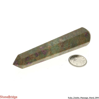 Ruby in Fuchsite Pointed Massage Wand - Small #2 - 2 1/2" to 3 1/2"    from Stonebridge Imports