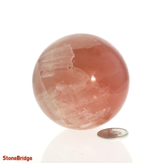 Calcite Rose Sphere - Small #2 - 2 1/4"    from Stonebridge Imports