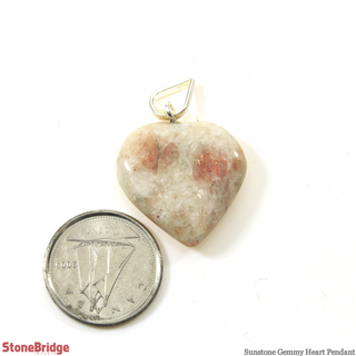 Sunstone Gemmy Heart Pendant    from Stonebridge Imports