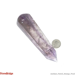 Amethyst A Pointed Massage Wand - Extra Large #2 - 3 3/4" to 5 1/4"    from Stonebridge Imports