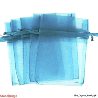 Organza Blue Pouches - 5 Pack    from Stonebridge Imports