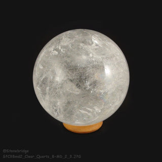 Clear Quartz B Sphere - Medium #2 - 2 3/4"    from Stonebridge Imports