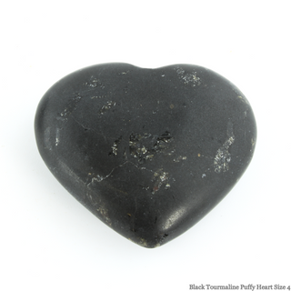 Black Tourmaline Heart #4 - 1 3/4" to 2 3/4"    from Stonebridge Imports