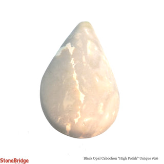 Black Opal Cabochon  Polish U#20    from Stonebridge Imports