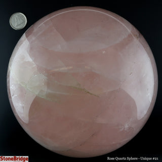 Rose Quartz Sphere U#21 - 4 1/2"    from Stonebridge Imports