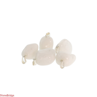 White Quartz Tumbled Pendants - 5 Pack    from Stonebridge Imports