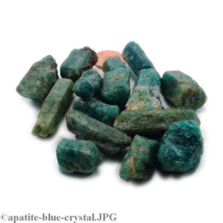 Apatite Blue Crystal - 100g bag (10 to 12 pcs); 3/4" to 1 1/2"    from Stonebridge Imports