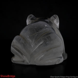 Clear Quartz Unique Frog Carving #1    from Stonebridge Imports