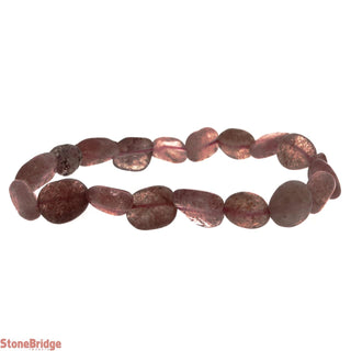 Cherry Quartz (Dyed) Tumbled Bracelets    from Stonebridge Imports