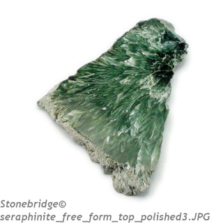 Seraphinite Free Form Slices top Polished #1 - 2" to 3"    from Stonebridge Imports