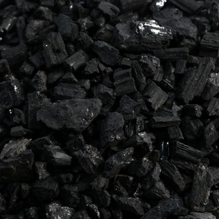Black Tourmaline Crushed Chips - Extra Coarse    from Stonebridge Imports