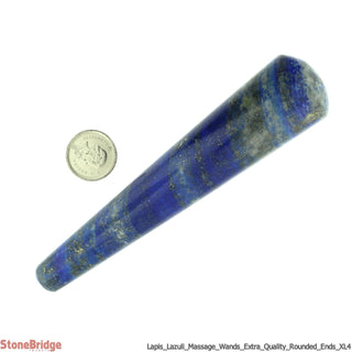 Lapis Lazuli E Rounded Massage Wand - Extra Large #2 - 3 3/4" to 5 1/4"    from Stonebridge Imports