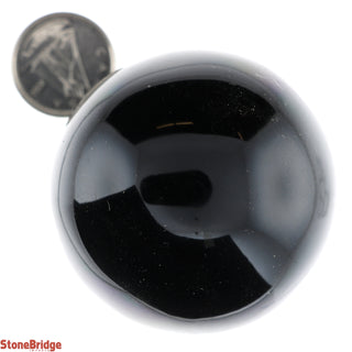 Obsidian Gold Sheen Sphere - Extra Small #2 - 1 3/4"    from Stonebridge Imports