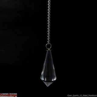 Clear Quartz Pendulum- 12 Sided    from Stonebridge Imports