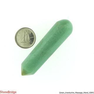 Green Aventurine Pointed Massage Wand - Extra Small #2 - 2" to 3"    from Stonebridge Imports