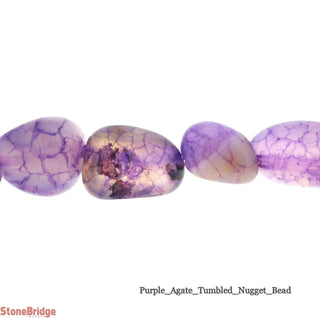 Purple Agate - Nugget Strand 15" Long    from Stonebridge Imports