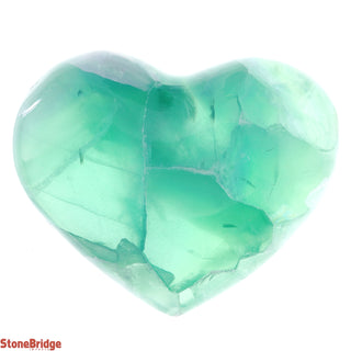 Purple & Green Fluorite Heart #9    from Stonebridge Imports